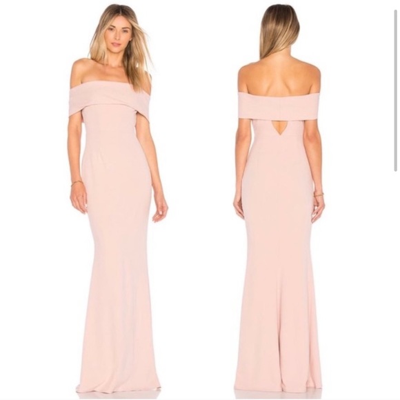 Katie May Dresses & Skirts - Katie may dusty rose off shoulder gown